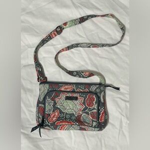 Vera Bradley Floral Gray Crossbody Bag